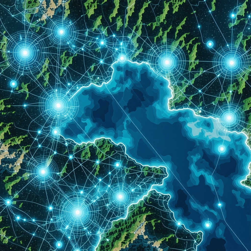 Digital sensors and data overlays monitoring Lake Ohrid's ecosystem from an aerial perspective
