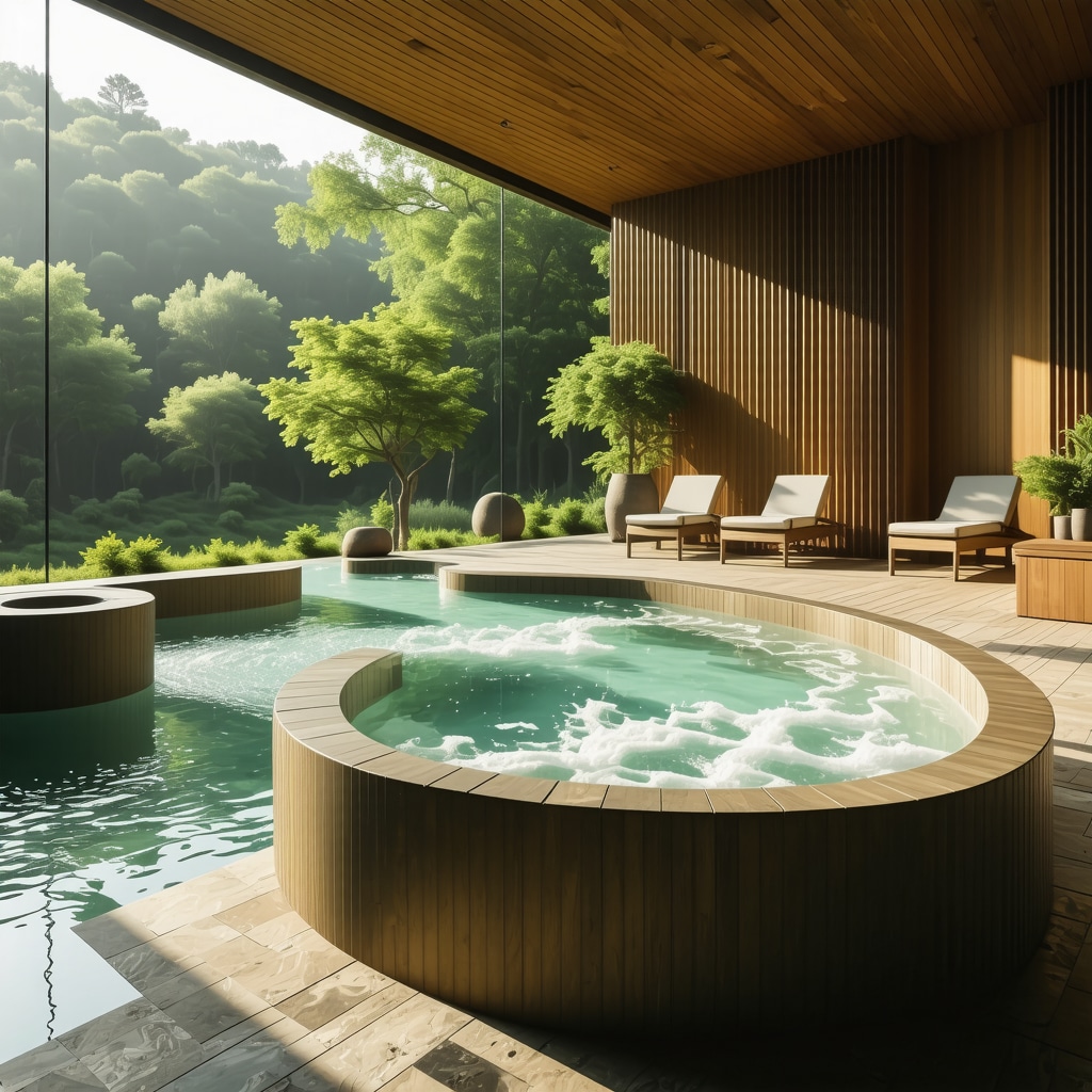 Modern spa facility in Aranđelovac with natural surroundings and cultural motifs