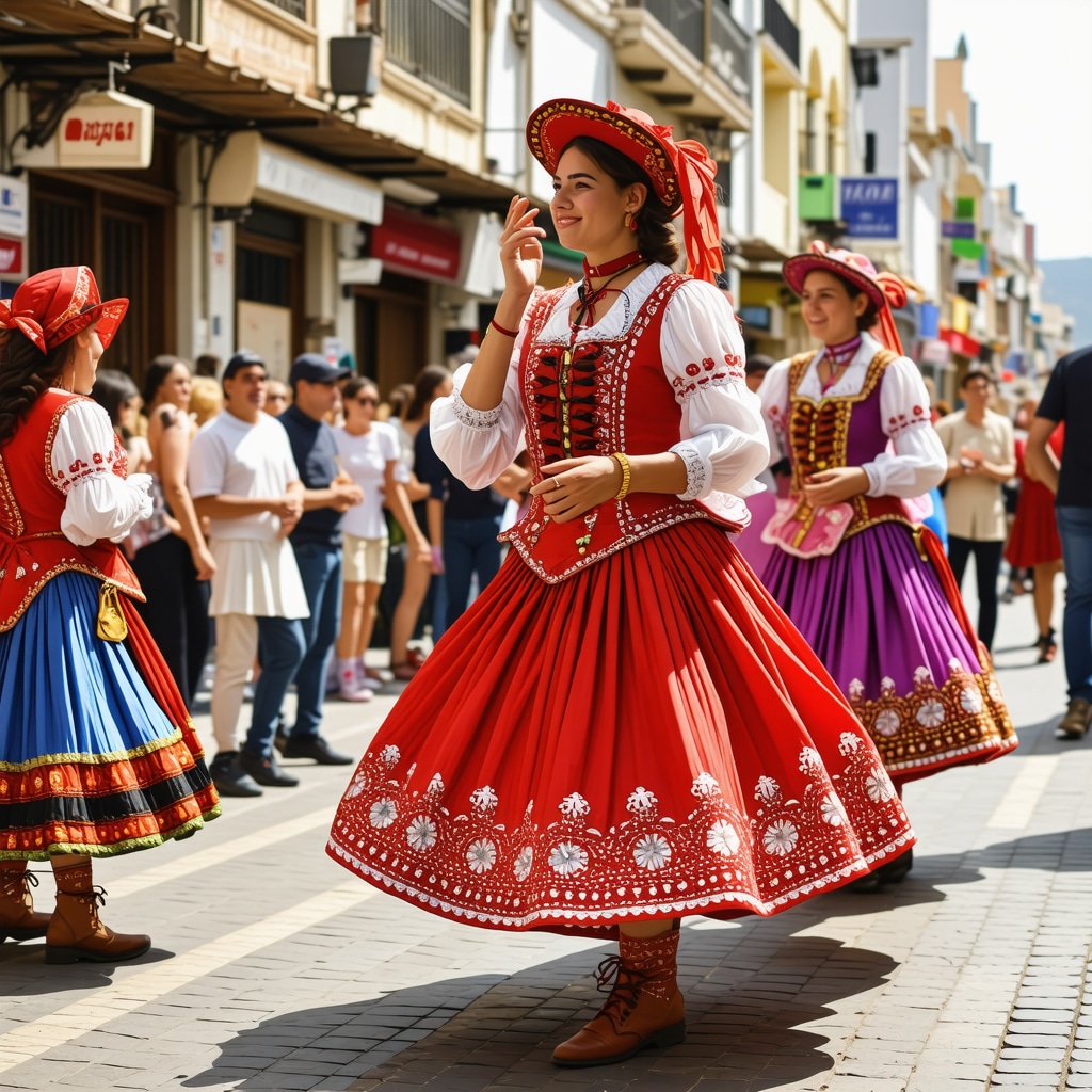 Locals and tourists participating in Xanthi carnival with augmented reality features on mobile devices