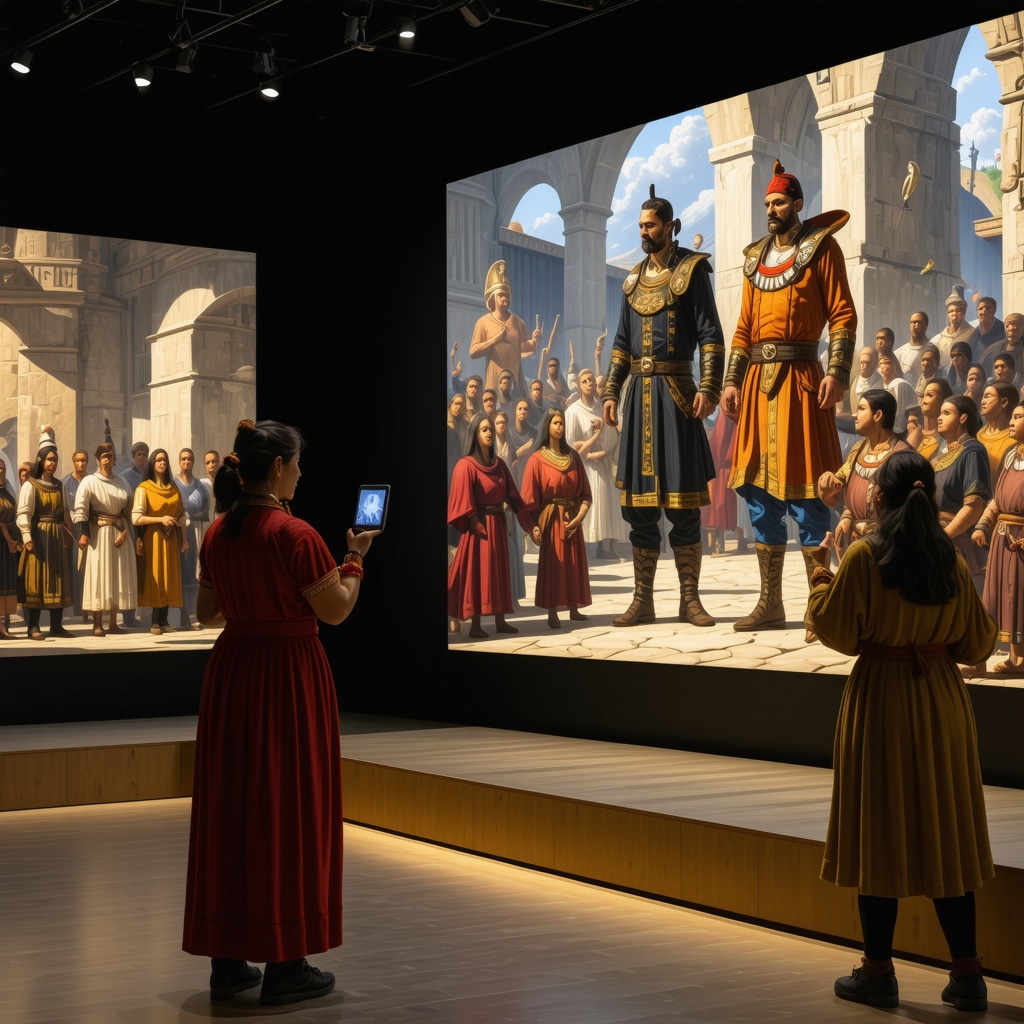 Augmented reality exhibit displaying traditional rites and festivals of Banja Luka