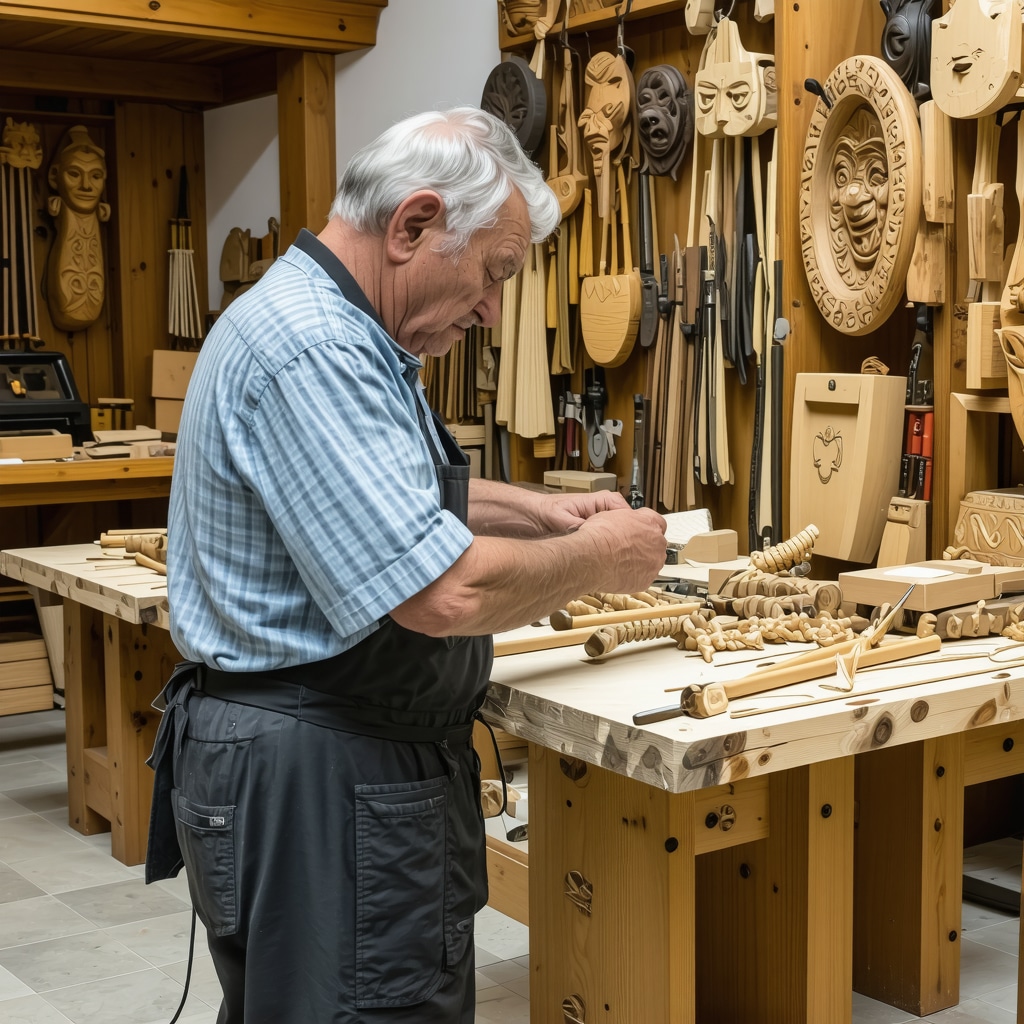 Artisans in Gabrovo demonstrating traditional Bulgarian crafts with contemporary accents