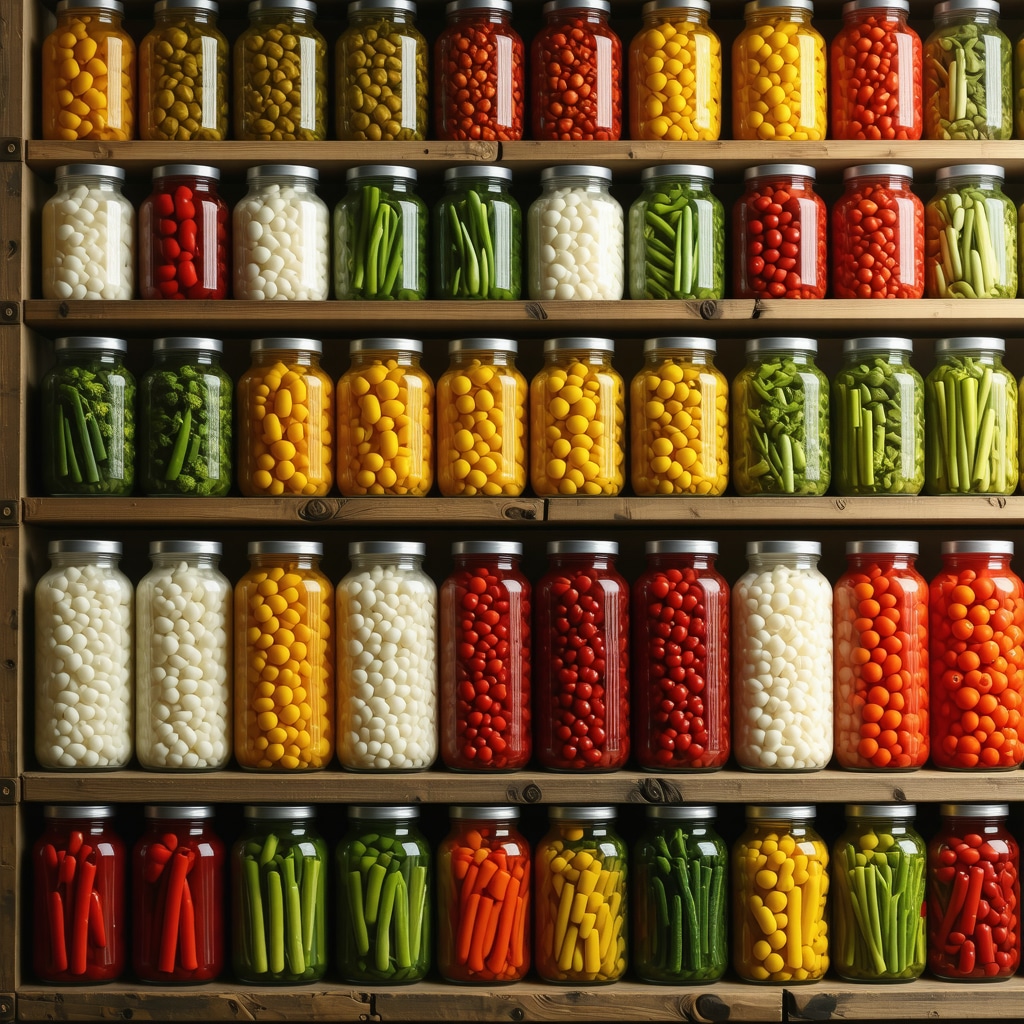 Close-up of fermentation jars with pickled vegetables and dairy products typical of Tekirdağ culinary tradition