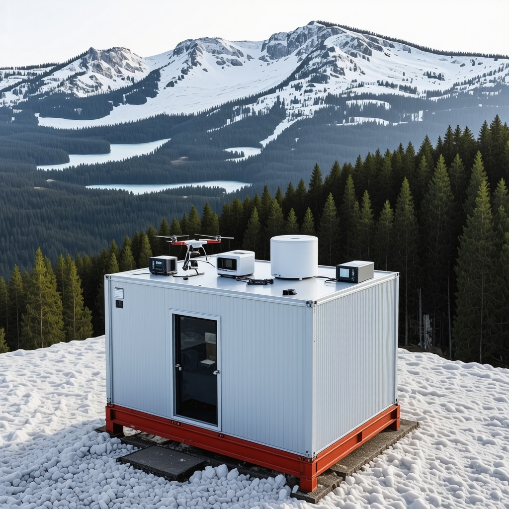 Environmental monitoring station with sensors and drones in Žabljak mountains