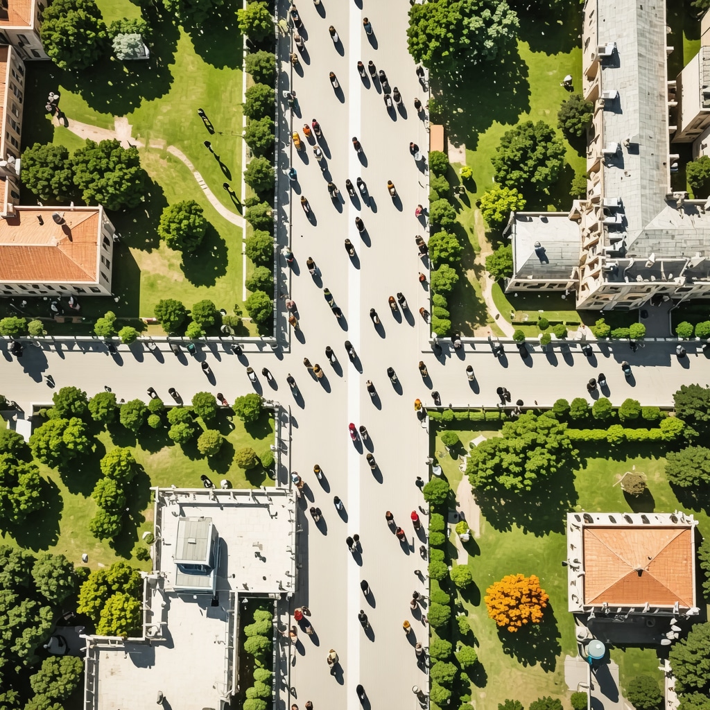 Aerial image of Arad city with historic buildings and green natural parks illustrating sustainable cultural and ecological tourism