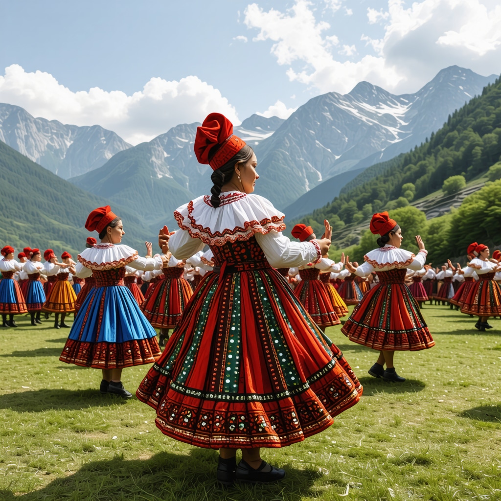 Digital augmented reality visualization of traditional dancers in Sjenica's cultural festival