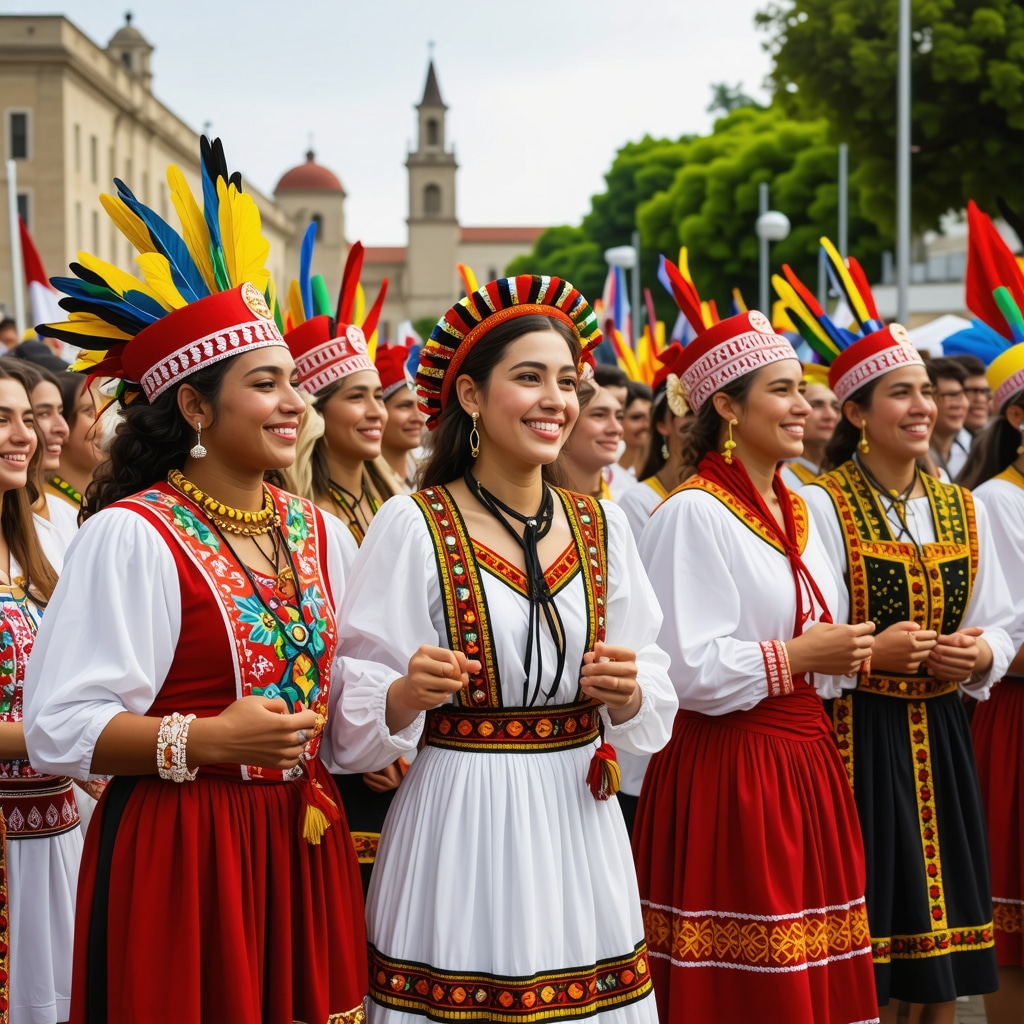 Skopje 2024 cultural festival featuring diverse ethnic communities celebrating with traditional music and costumes
