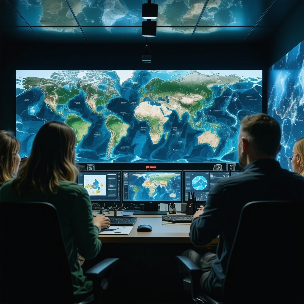 Control room with digital maps and community collaboration for sustainable tourism in Himara