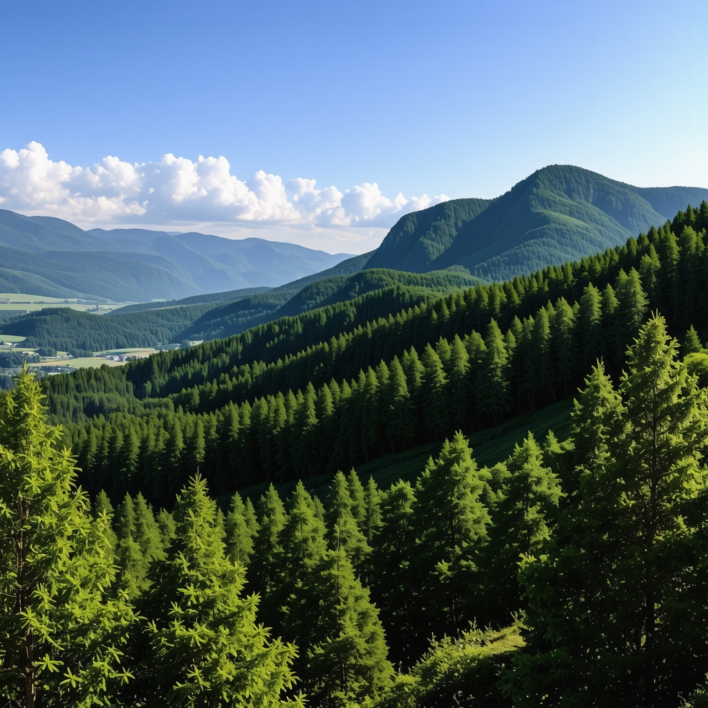 Panoramic view of diverse ecosystems in Lovćen National Park with emphasis on climate change and conservation