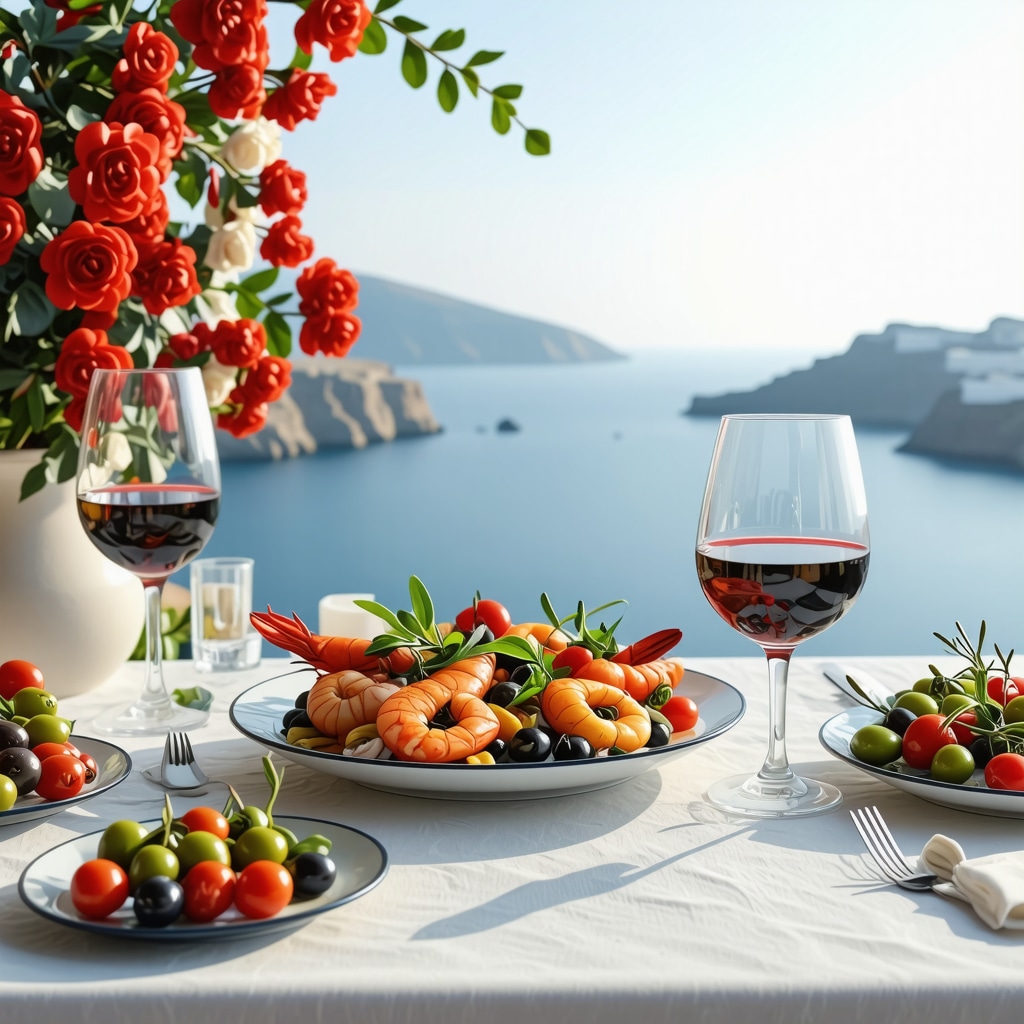 Santorini dhe Kulinaritë Mesdhetare: Udhëzuesi i Shijes Autentike
