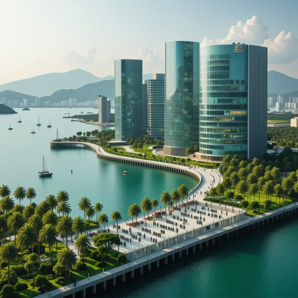 Modern coastal city Budva showcasing smart tourism infrastructure and summer cultural festival