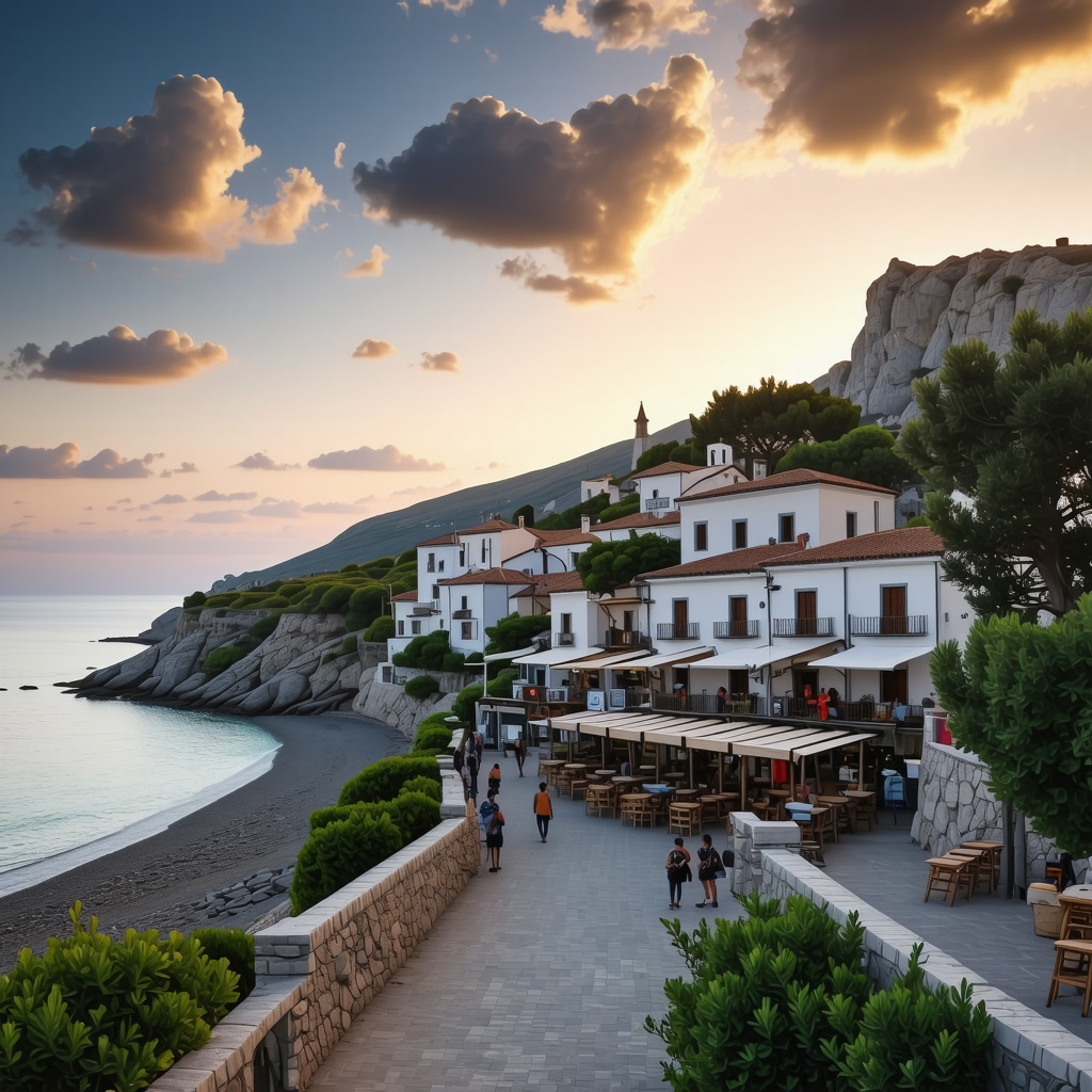 Coastal town Biograd na Moru showcasing sustainable tourism with community markets and Adriatic beaches at sunset