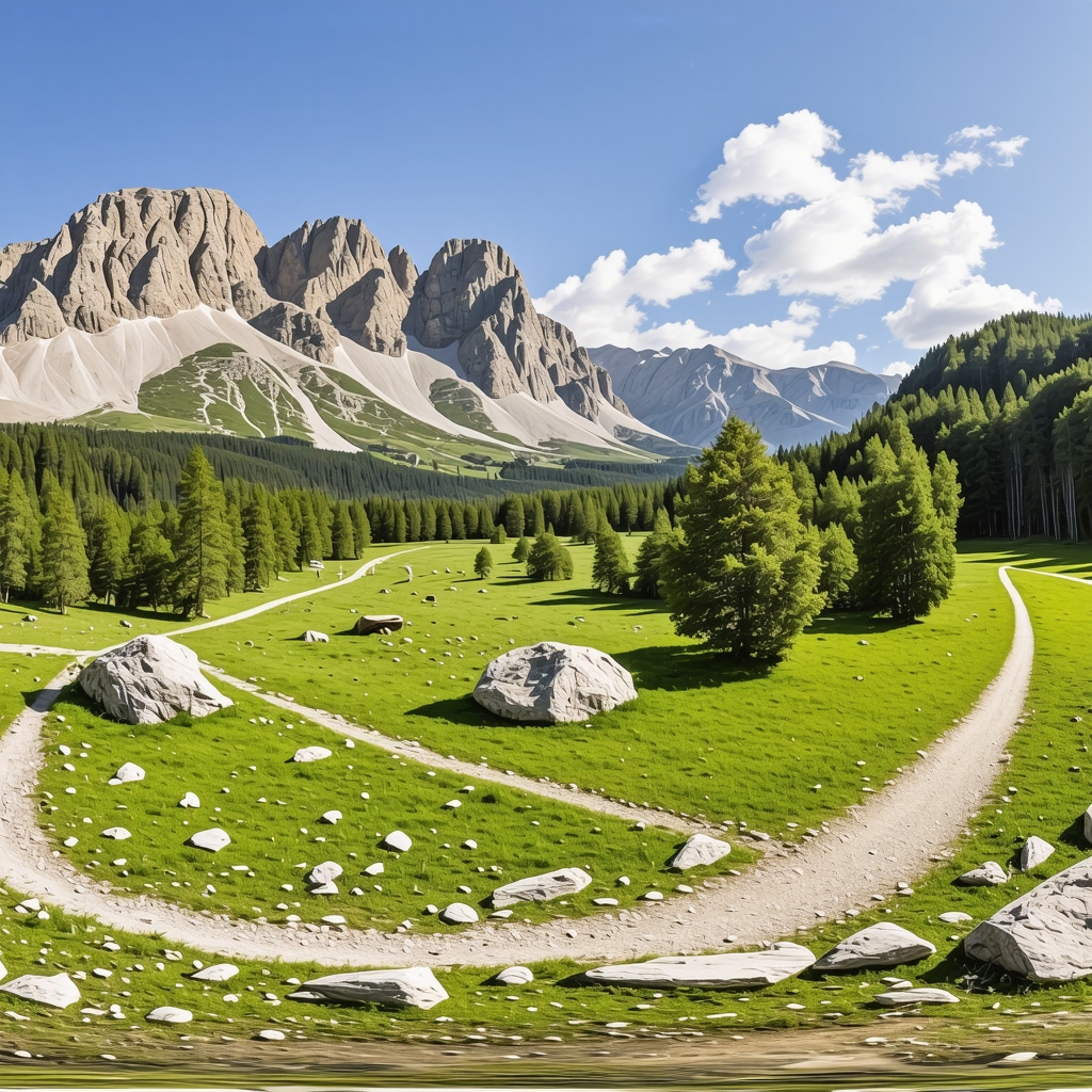 Panoramic view of Žabljak's Durmitor National Park featuring eco-friendly hiking infrastructure and augmented reality guides