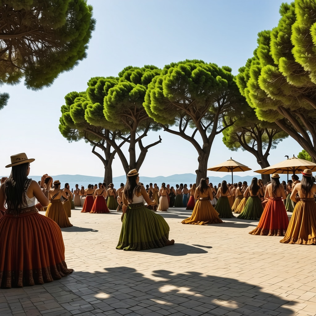 Scenic views of Burgas coastline, summer festival, and traditional Bulgarian dishes