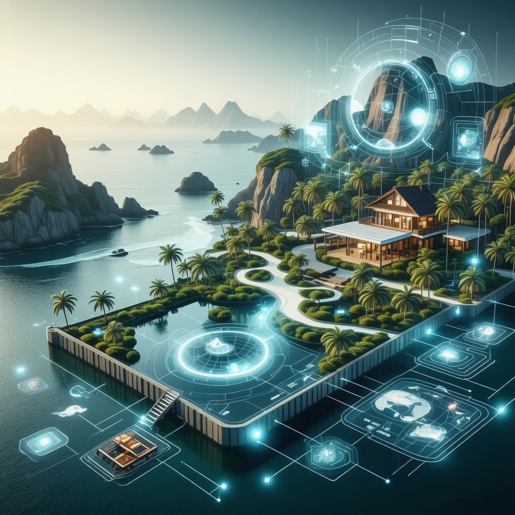 Digital interface with AI analytics and augmented reality promoting sustainable tourism at Mamaia coastal resort
