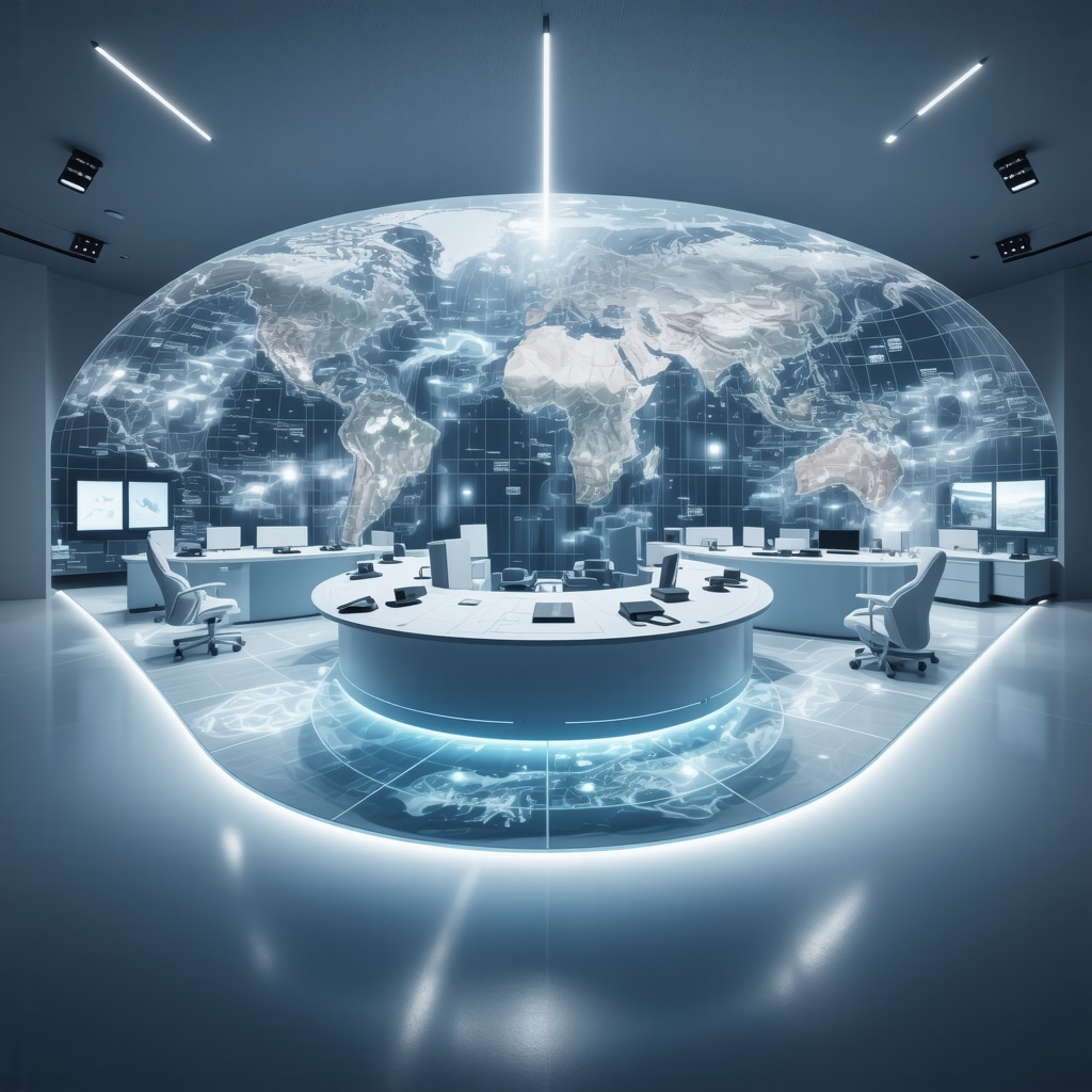 Digital tourism control center showing big data and AI applications for sustainable tourism management in Rhodes