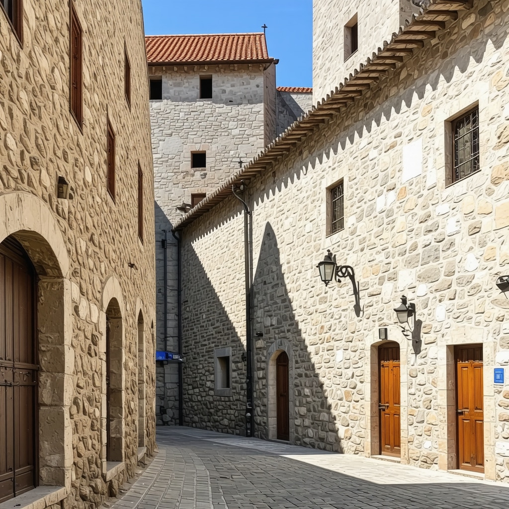 Ancient and medieval buildings in Koper, showcasing its rich architectural heritage