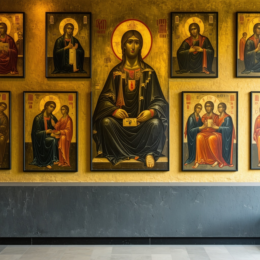 Vepra artit të ikonografisë së lashtë në një muze përfaqësuese e traditës ortodokse në Maqedoninë e Veriut