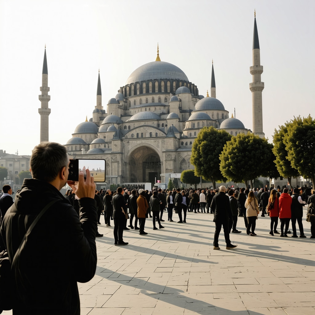 Digital interactive augmented reality tour at Selimiye Mosque in Edirne blending Ottoman architecture and modern technology
