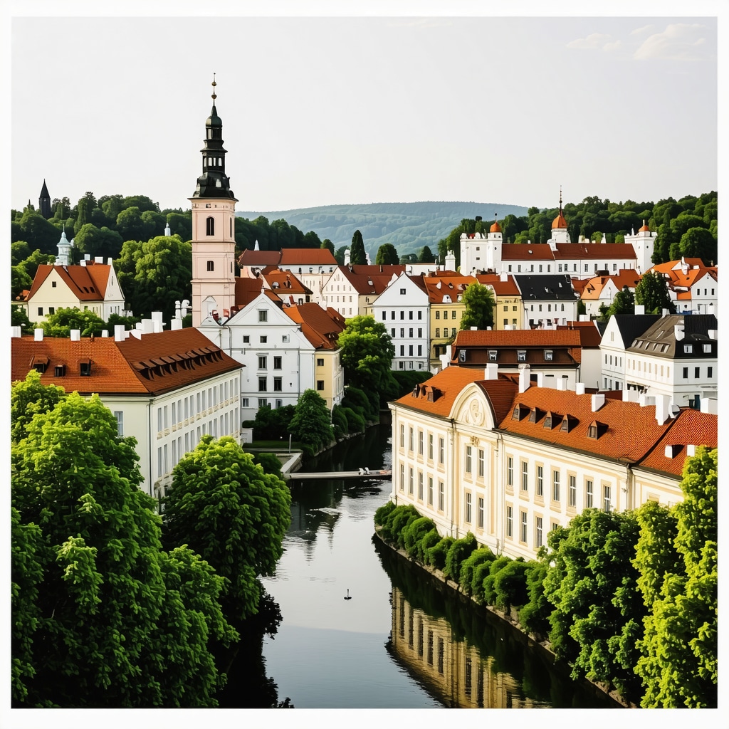 Pamje panoramike e qetë e qytetit të Ljubljanës me ura dhe ndërtesa historike