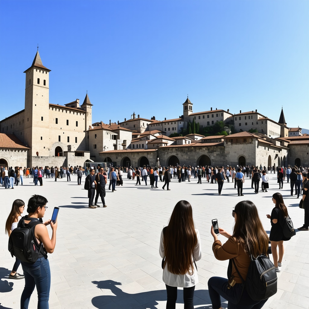 Prizren cityscape showing historical architecture enhanced with augmented reality for tourists