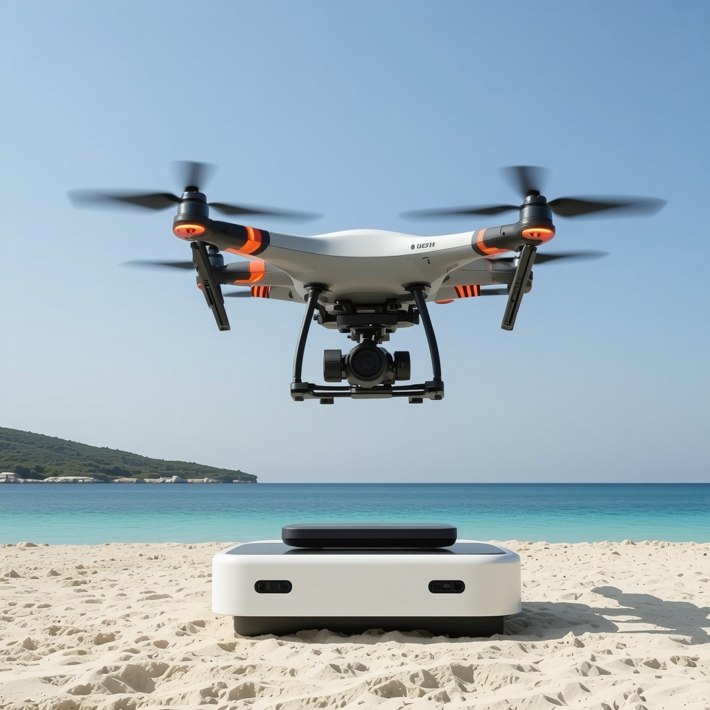 Drone dhe sensorë të avancuar mbi plazhin e Ksamilit për monitorimin e mjedisit