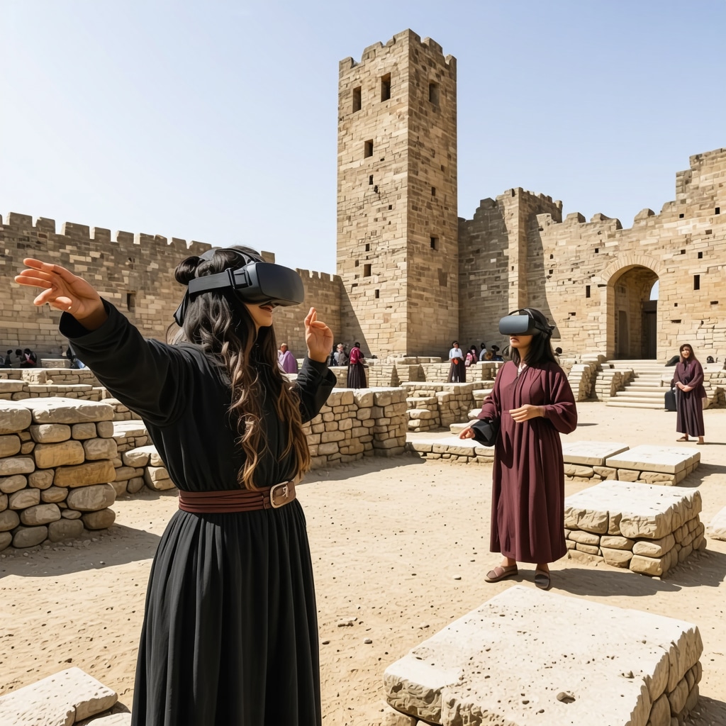 Virtual reality interactive scene of Qyteti i Djallit blending medieval ruins and cultural heritage engagement