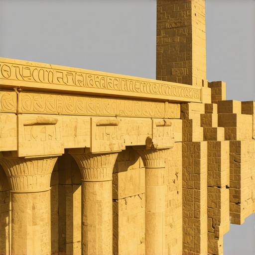 Ancient heritage site with virtual reality devices and digital displays