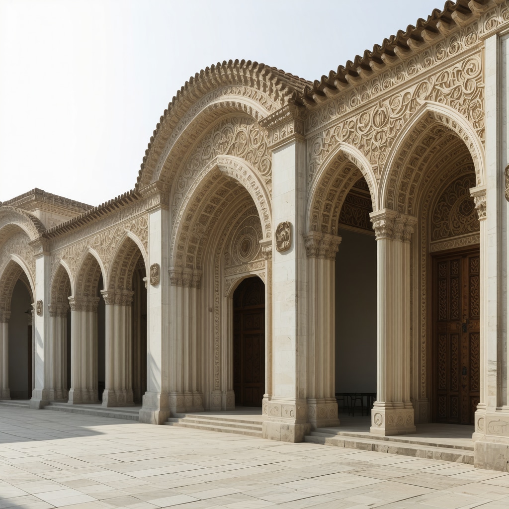 Historical Ottoman-style building with detailed architecture in the Balkans
