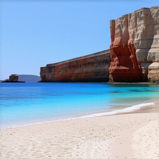 Shkëmbinj të kuq dhe ujëra të kristalta në plazhin Red Beach në Santorini