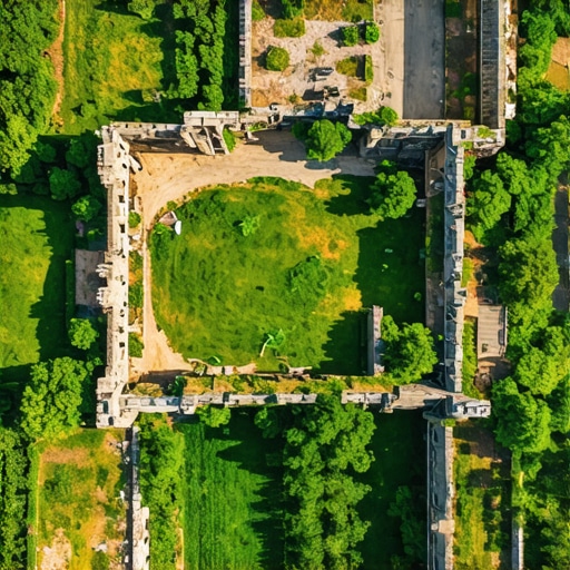 A panoramic view of Balkan landscapes with ancient ruins and vibrant green nature.