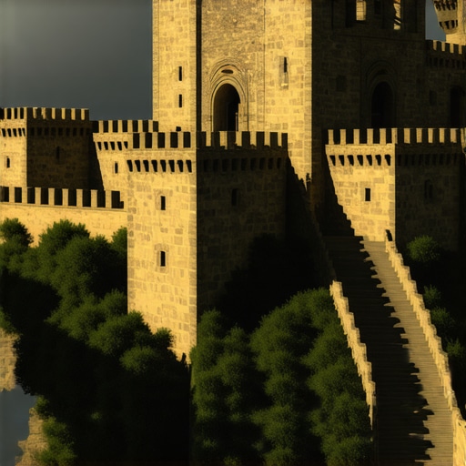 3D digital reconstruction of an ancient Albanian castle showcasing modern technological integration in cultural preservation