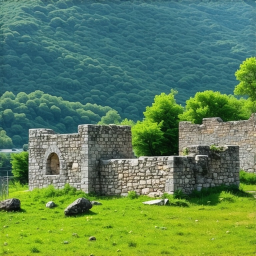 Hidden Balkan landscapes with ancient ruins and lush nature.