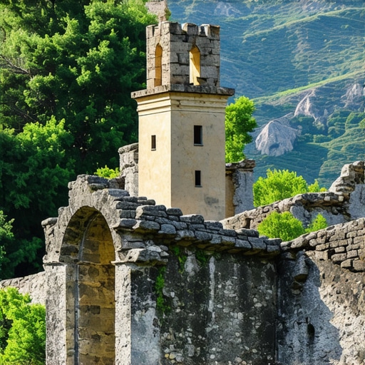 Ruajtja e kështjellave të lashta në Shqipëri me peisazh malor dhe strukturë historike