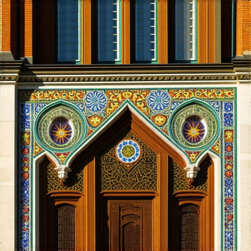Ottoman architecture in Edirne with intricate designs and vibrant colors.