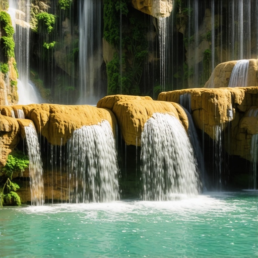 Majestic waterfalls and clear lakes in Plitvice Lakes National Park, Croatia.