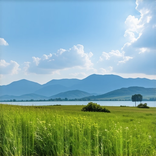 Beautiful Balkan landscape with mountains and lakes