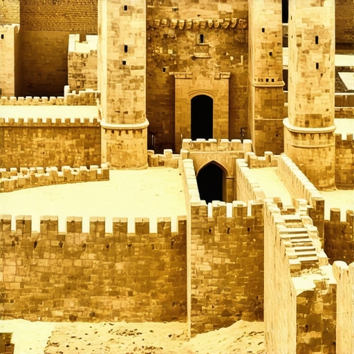 A digital 3D model of an ancient fortress showing preservation techniques