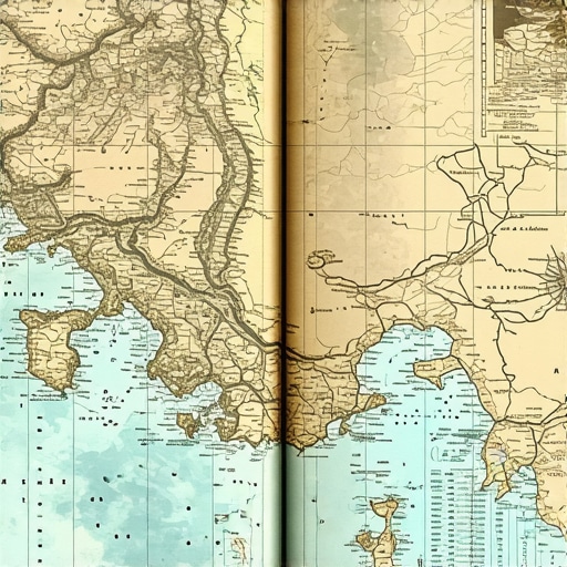 Digital map of Balkan with AR and VR overlays showcasing heritage sites