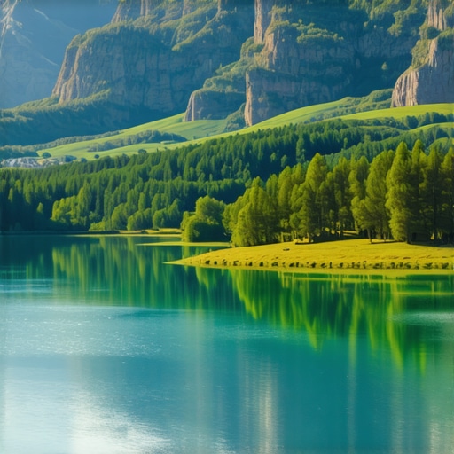 Peisazh i bukur i Ballkanit me male dhe liqene Peisazh i bukur i peisazheve të Ballkanit me malet dhe liqenet