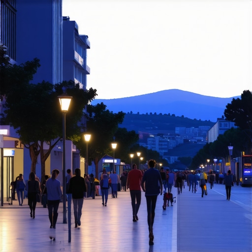 Berat 2026: Shëtitja në bulevardin e ri në mbrëmje