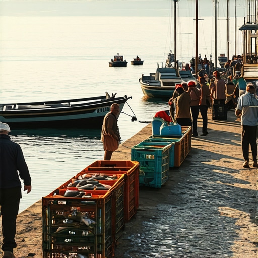 Pogradec 2026: Tregu i peshkut në mëngjes herët
