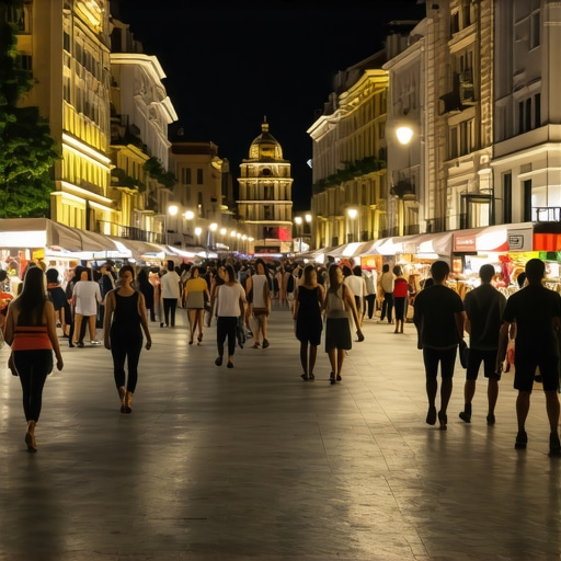 Shkup 2026: Çarshia në natë